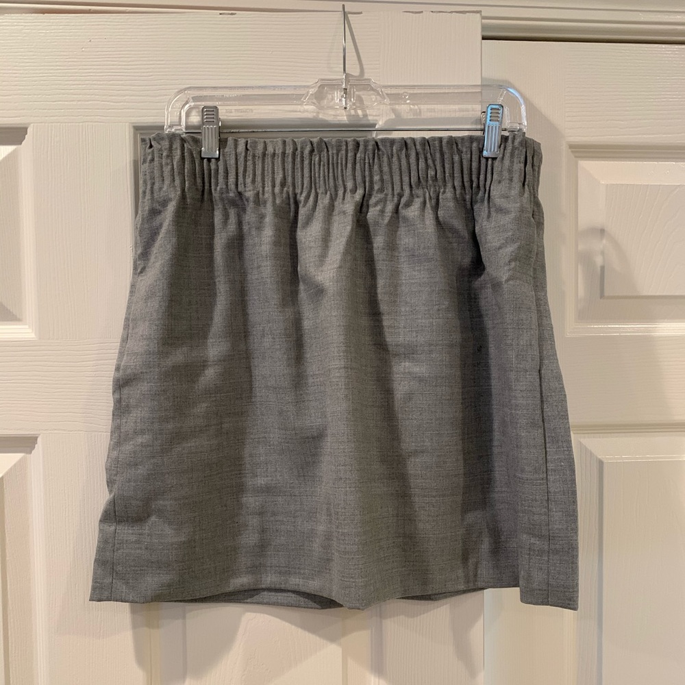 JCrew Grey Paper Bag Skirt